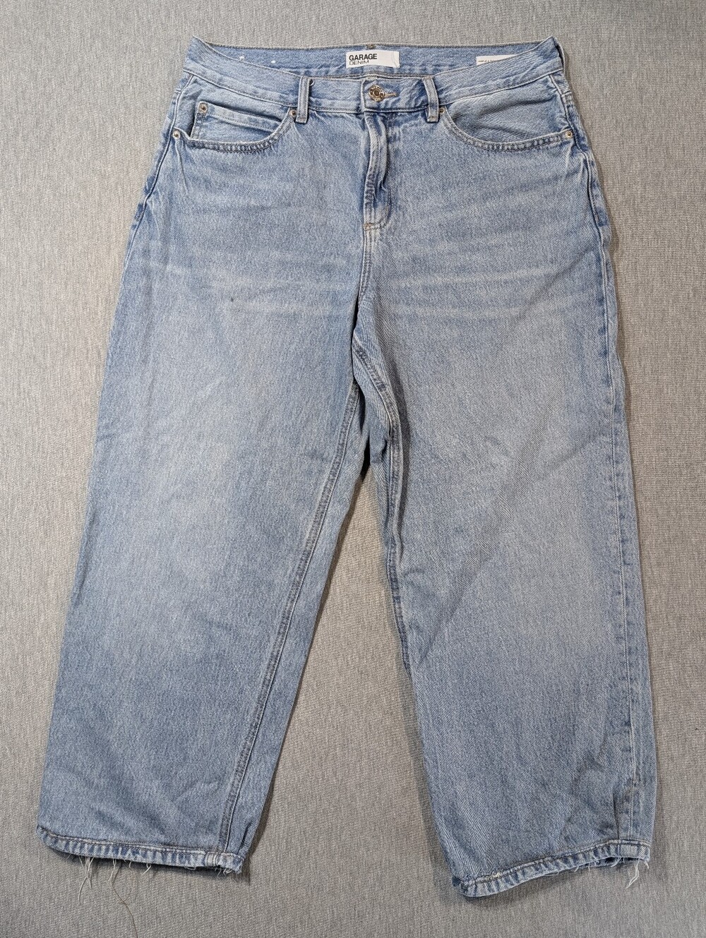 Garage Light Blue Wide Leg Jeans - Picture 2 of 14